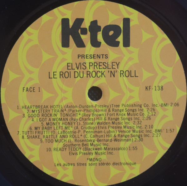 Elvis Presley - Les 40 Plus Grands Succes Originaux | K-Tel (KF-138) - 3