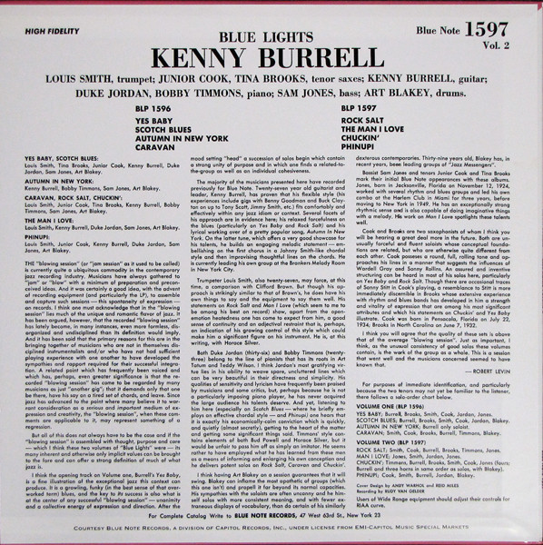 Kenny Burrell - Blue Lights, Volume 2 | Classic Records (BN 1597-MONO-200G) - 2