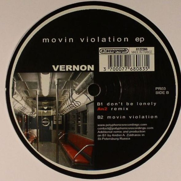 Vernon Bara - Movin Violation EP | Polyphonics Recordings (PR03) - 2 Vernon Bara - Movin Violation EP | Polyphonics Recordings (PR03) - 2