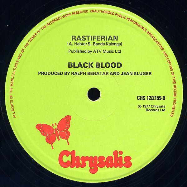 Black Blood - Amanda / Rastiferian | Chrysalis (CHS 12/2159) - 3