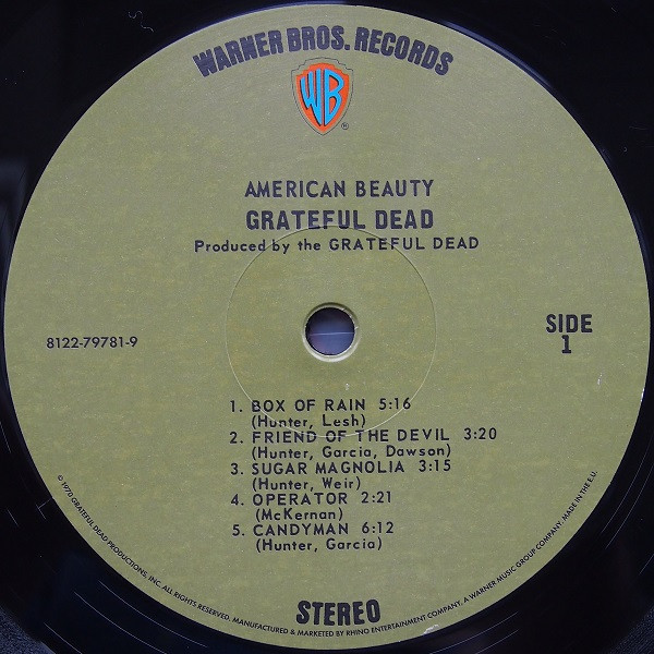 The Grateful Dead - American Beauty | Rhino Records (8122-79781-9) - 3