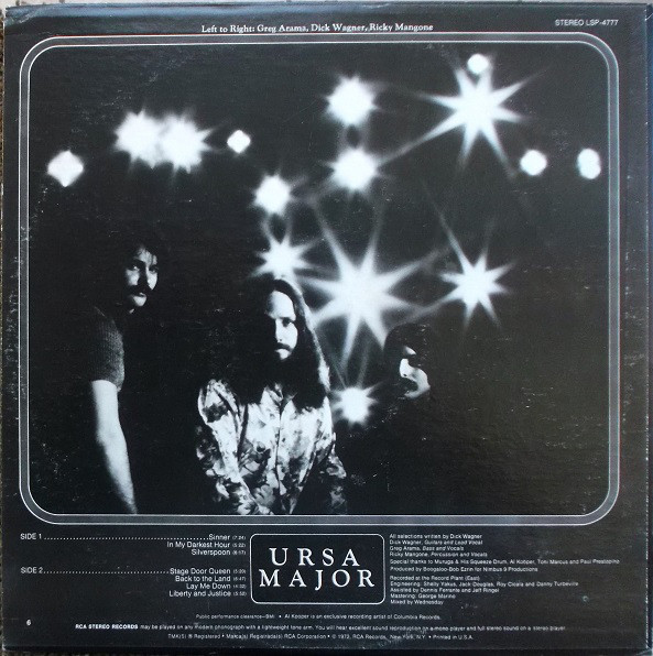 Ursa Major - Ursa Major | RCA Victor (LSP-4777) - 2