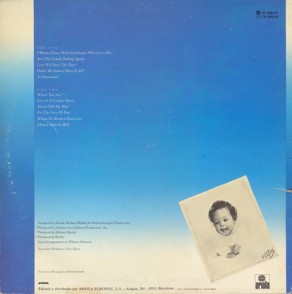 Whitney Houston - Whitney | Arista (5F 208141) - 2