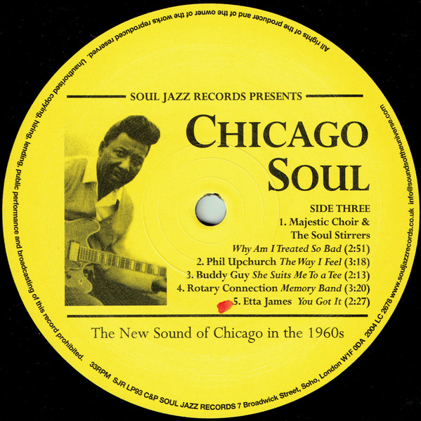 Various - Chicago Soul | Soul Jazz Records (SJR LP93) - 5 Various - Chicago Soul | Soul Jazz Records (SJR LP93) - 5