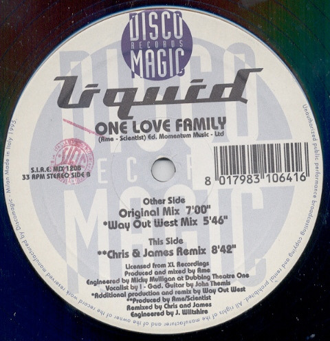 Liquid - One Love Family | Discomagic Records (MIX 1208)