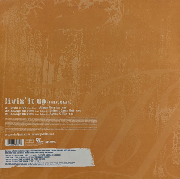 Ja Rule Feat Case - Livin' It Up | Def Jam Recordings (063 978-1) - 2