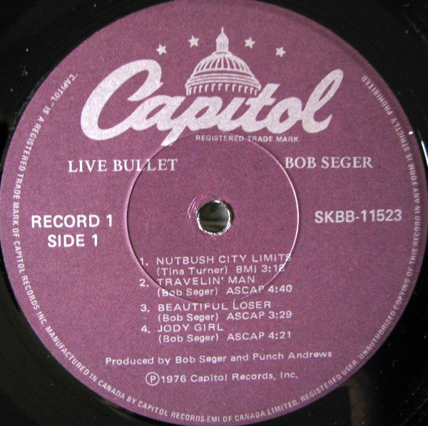 Bob Seger And The Silver Bullet Band - Live Bullet | Capitol Records (SKBB-11523) - 4
