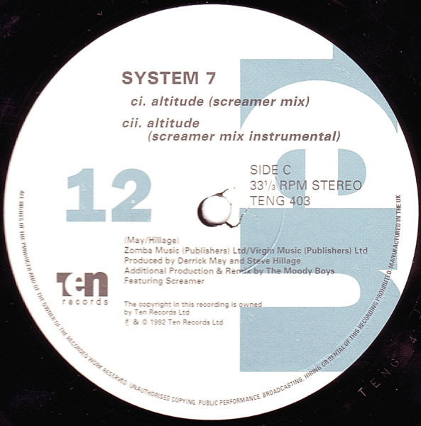 System 7 Featuring Ultra Naté - Altitude | 10 Records (TENG 403) - 6 System 7 Featuring Ultra Naté - Altitude | 10 Records (TENG 403) - 6