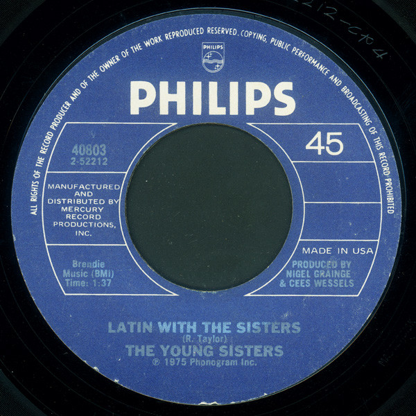 The Young Sisters - Let's Do The Latin Hustle | Philips (40803) - 2 The Young Sisters - Let's Do The Latin Hustle | Philips (40803) - 2