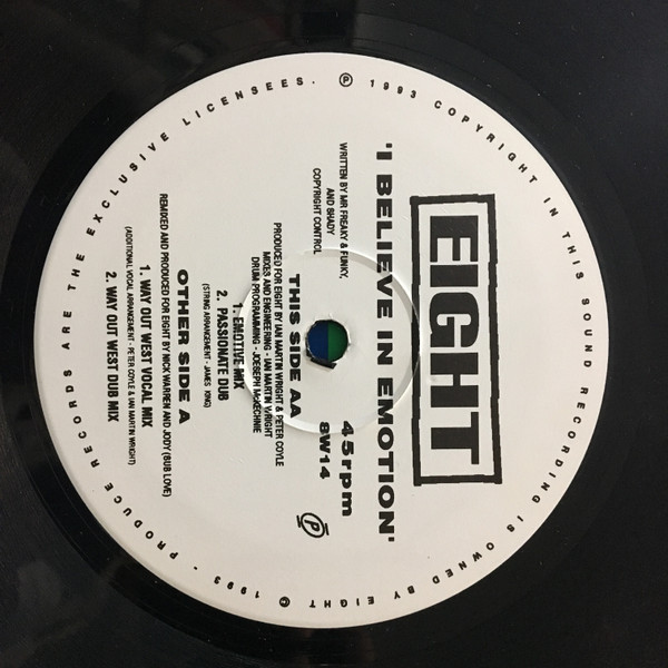 Eight - I Believe In Emotion | Produce Records (8W14) Eight - I Believe In Emotion | Produce Records (8W14)
