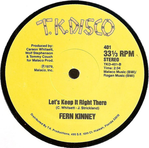 Fern Kinney - Groove Me | T.K. Disco (401) - 2