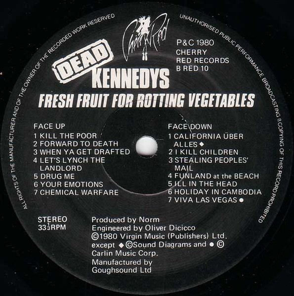 Dead Kennedys - Fresh Fruit For Rotting Vegetables | Cherry Red (B RED 10) - 3