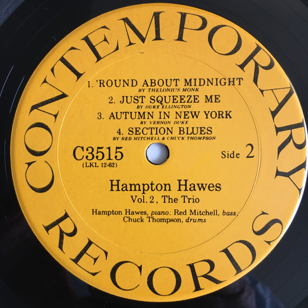 Hampton Hawes - This Is Hampton Hawes Vol. 2: The Trio | Contemporary Records (C3515) - 4 Hampton Hawes - This Is Hampton Hawes Vol. 2: The Trio | Contemporary Records (C3515) - 4