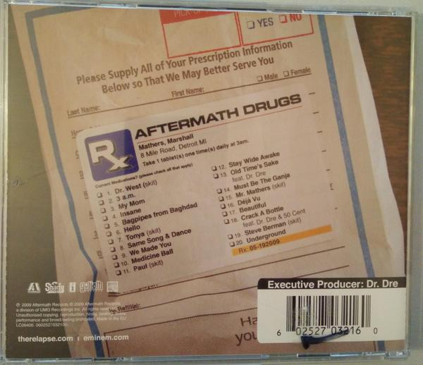 Eminem - Relapse | Aftermath Entertainment (0602527032160) - 2