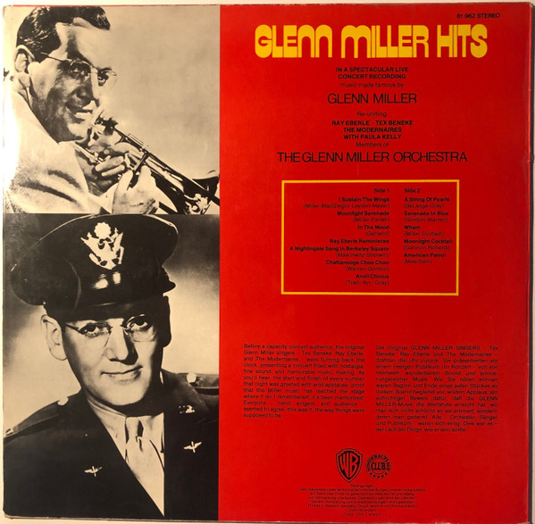 The Glenn Miller Orchestra - Glenn Miller Hits (Live In Stereo) | Warner Bros. Records (61 962) - 2 The Glenn Miller Orchestra - Glenn Miller Hits (Live In Stereo) | Warner Bros. Records (61 962) - 2