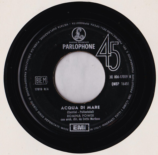 Romina Power - Acqua Di Mare | Parlophone (3 C006-17019 M) - 3 Romina Power - Acqua Di Mare | Parlophone (3 C006-17019 M) - 3