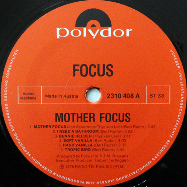 Focus - Mother Focus | Polydor (2310 408) - 3
