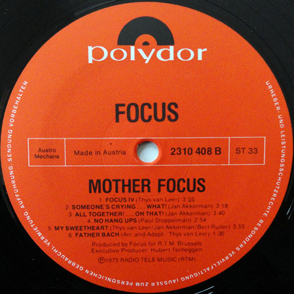 Focus - Mother Focus | Polydor (2310 408) - 4