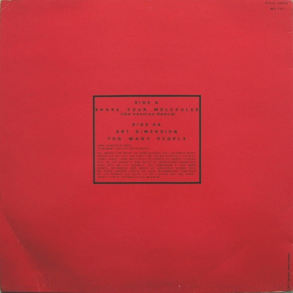 Soma Holiday - Shake Your Molecules (The Neutron Dance) | Les Disques Du Soleil Et De L'Acier (DSA 54503) - 2