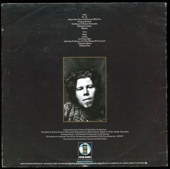 Tom Waits - Closing Time | Asylum Records (SD5061) - 3