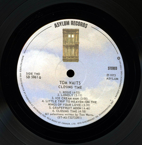 Tom Waits - Closing Time | Asylum Records (SD5061) - 4