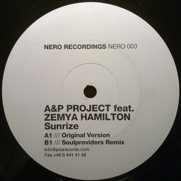 A&P Project Feat. Zemya Hamilton - Sunrize | Nero Recordings (NERO 003) - main