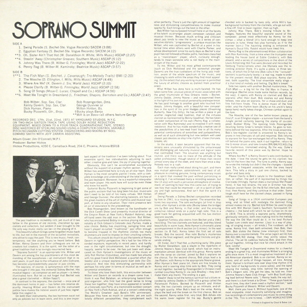 Bob Wilber & Kenny Davern , Soprano Summit - Soprano Summit | World Jazz Records (WJLP-S-5) - 2 Bob Wilber & Kenny Davern , Soprano Summit - Soprano Summit | World Jazz Records (WJLP-S-5) - 2