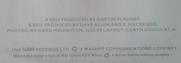 The Associates - Waiting For The Loveboat | WEA (24 9306-0)