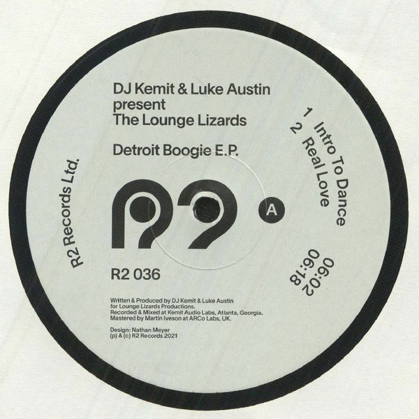 DJ Kemit & Luke Austin Presents  The Lounge Lizards - Detroit Boogie E.P. | R2 Records (R2 036)