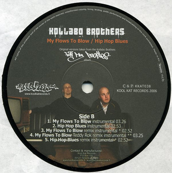 Kollabo Brothers - My Flows To Blow / Hip Hop Blues | Kool Kat Records (KKAT038) - 2
