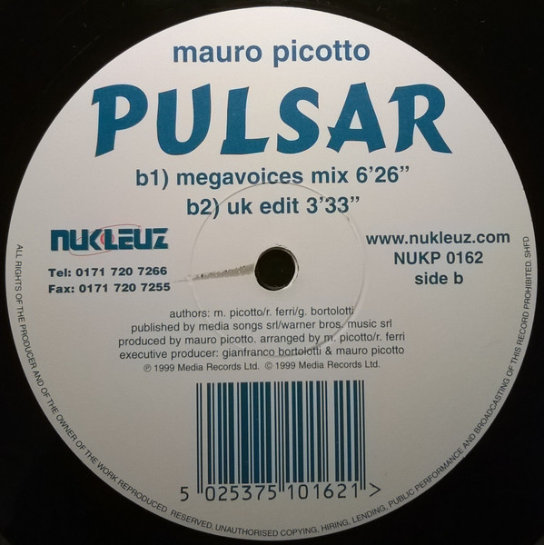 Mauro Picotto - Pulsar | Nukleuz (NUK P 0162) - 4