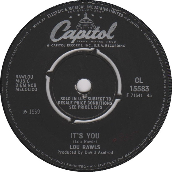 Lou Rawls - It's You | Capitol Records (CL 15583) - main