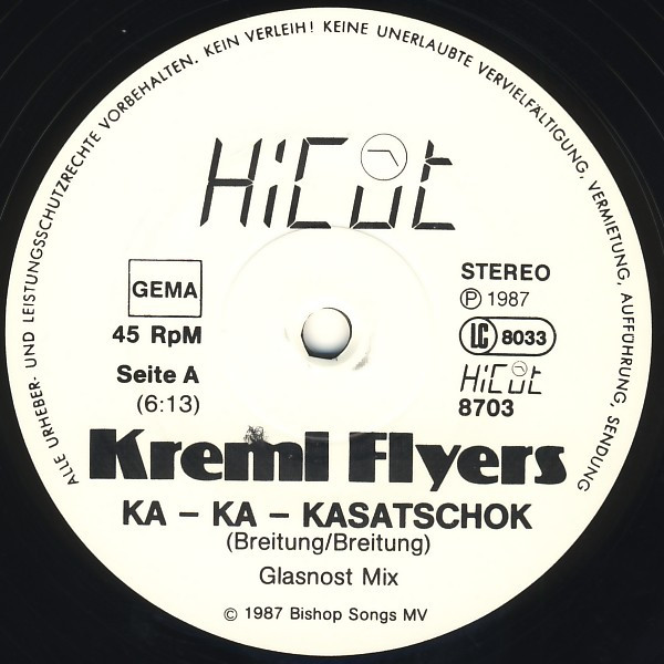 Kreml Flyers - Ka-Ka-Kasatschok | Hicut Records (HiCut 8703) - 3