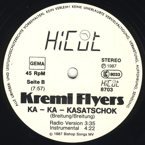 Kreml Flyers - Ka-Ka-Kasatschok | Hicut Records (HiCut 8703) - 4