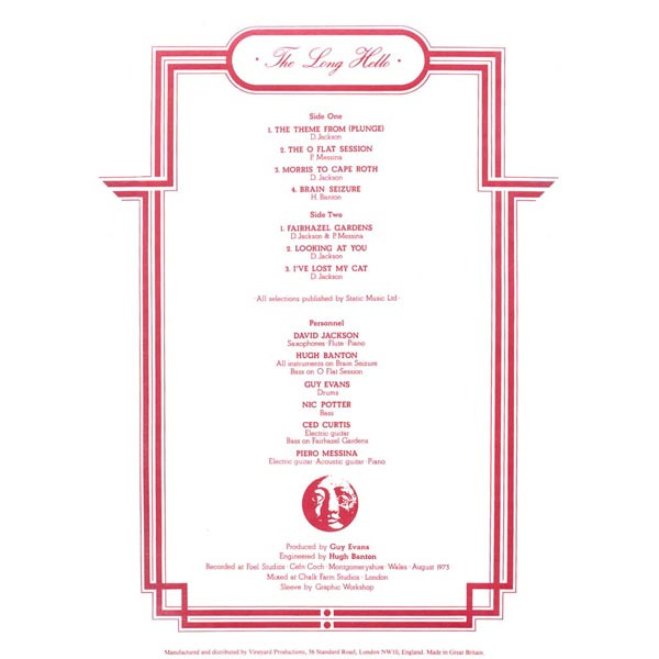 The Long Hello - The Long Hello | Butt (NOTT 002) - 2