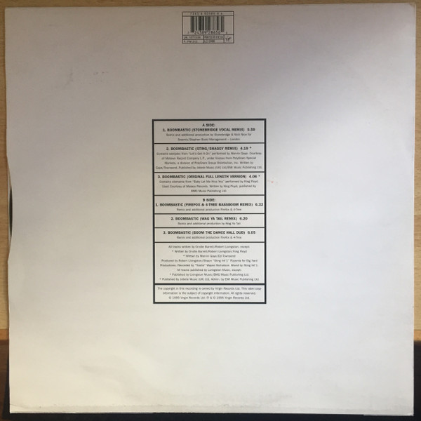 Shaggy - Boombastic | Virgin (7243 8 92865 6 4) - 2