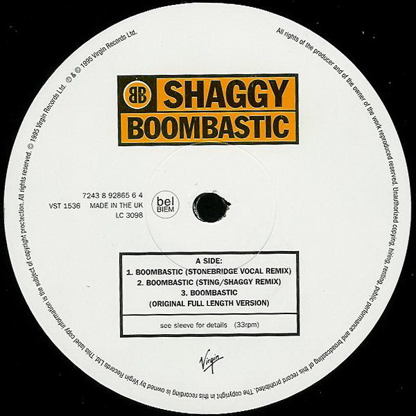 Shaggy - Boombastic | Virgin (7243 8 92865 6 4) - 5