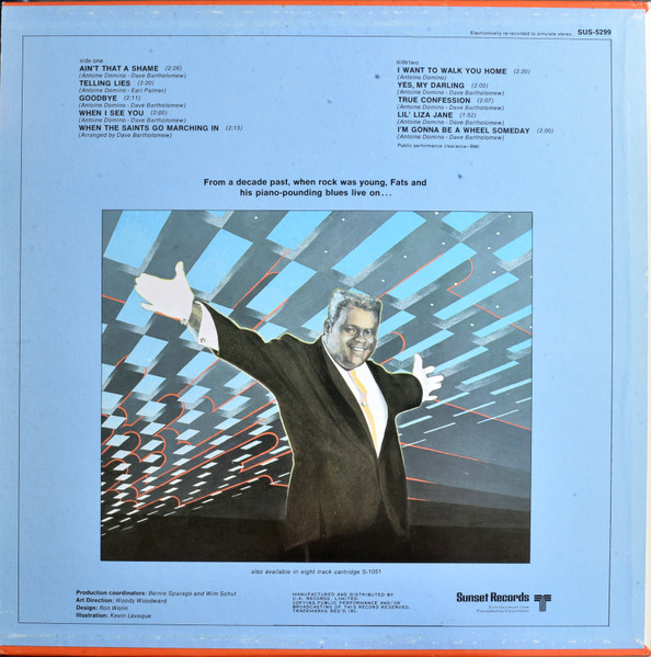 Fats Domino - Ain't That A Shame | Sunset Records (SUS-5299) - 2