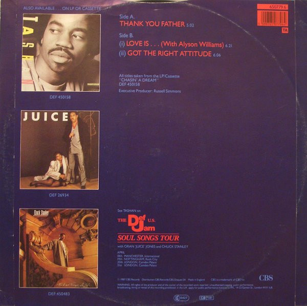 Tashan - Thank You Father | Def Jam Recordings (650779 6) - 2