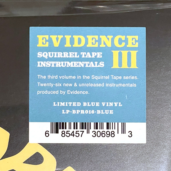 Evidence - Squirrel Tape Instrumentals Volume 3 | Bigger Picture Recordings (BPR016) - 2 Evidence - Squirrel Tape Instrumentals Volume 3 | Bigger Picture Recordings (BPR016) - 2