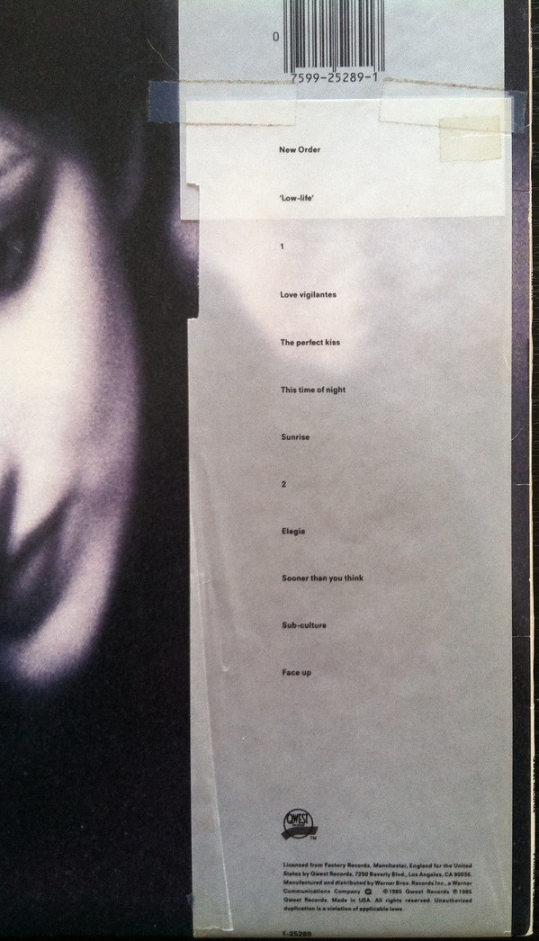 New Order - Low-life | Qwest Records (1-25289) - 3 New Order - Low-life | Qwest Records (1-25289) - 3