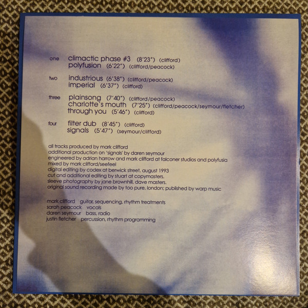 Seefeel - Quique | Too Pure (pure374LP) - 4