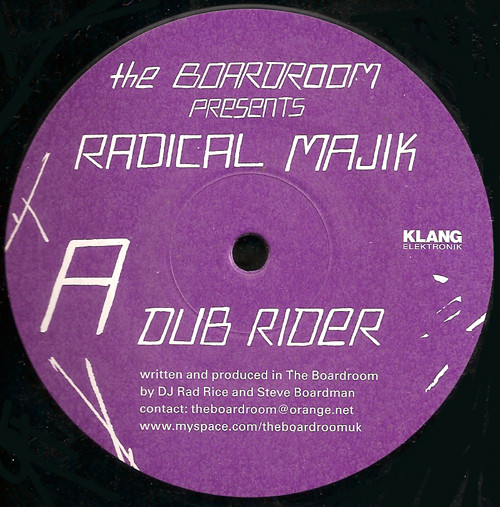 Radical Majik - Dub Rider | Klang Elektronik (Klang 122) - main