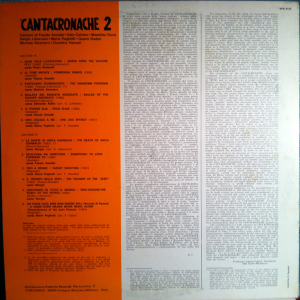 Various - Cantacronache 2 | Albatros (VPA 8124) - 2