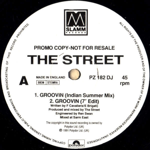 The Street - Groovin | Slamm Records (PZ 182 DJ) - main