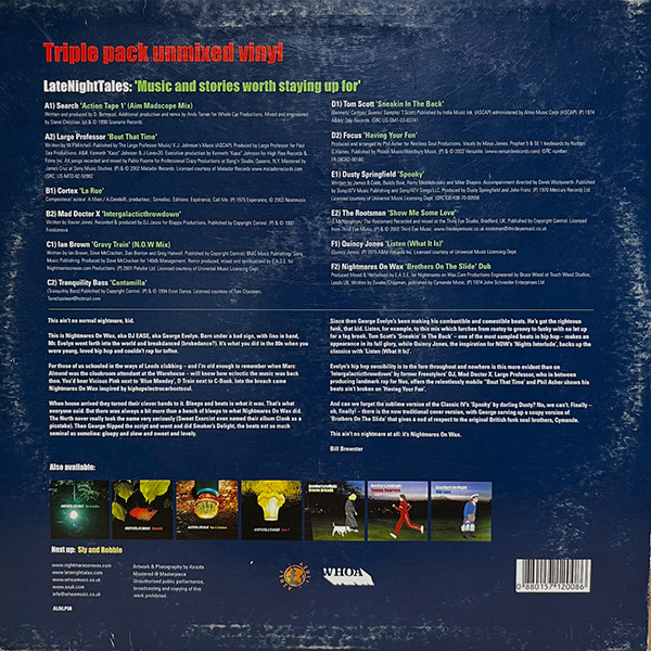 Nightmares On Wax - LateNightTales | LateNightTales (ALNLP08) - 2 Nightmares On Wax - LateNightTales | LateNightTales (ALNLP08) - 2