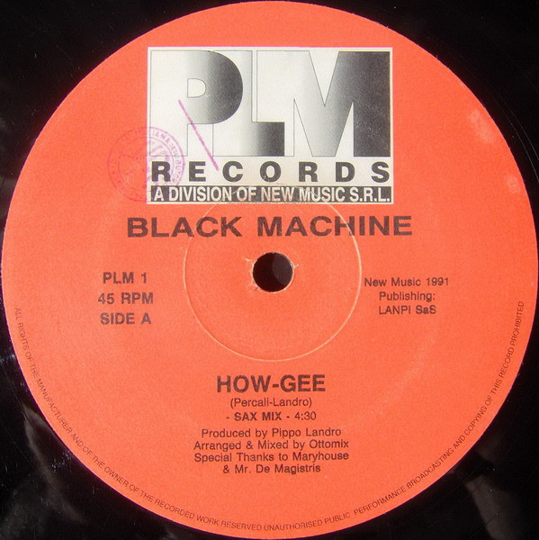 Black Machine - How-Gee | PLM Records (PLM 1) - 3