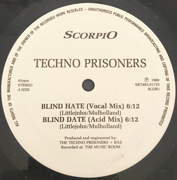 Techno Prisoners - Blind Hate | Scorpio (SCOR 1) - 2 Techno Prisoners - Blind Hate | Scorpio (SCOR 1) - 2