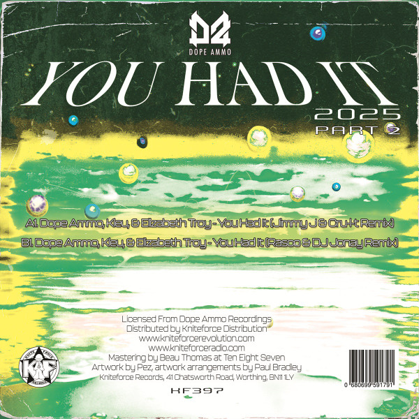 Dope Ammo , Kleu & Elisabeth Troy - You Had It 2025 Part 2 | Kniteforce Records (KF397) - 2