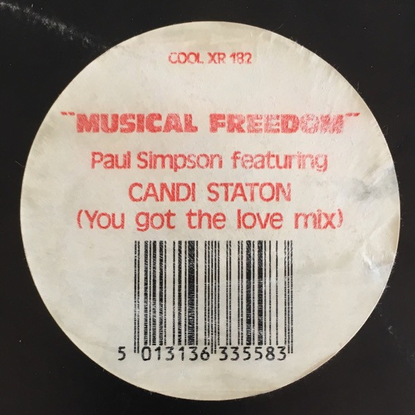Paul Simpson Featuring Candi Staton - Musical Freedom (You Got The Love Mix) | Cooltempo (COOLXR 182) - 4 Paul Simpson Featuring Candi Staton - Musical Freedom (You Got The Love Mix) | Cooltempo (COOLXR 182) - 4